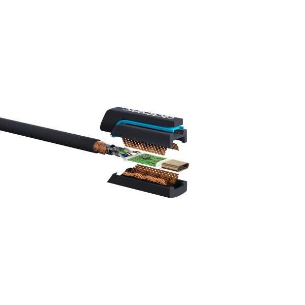 USB-C–HDMI-sovitinkaapeli, 1 metri.