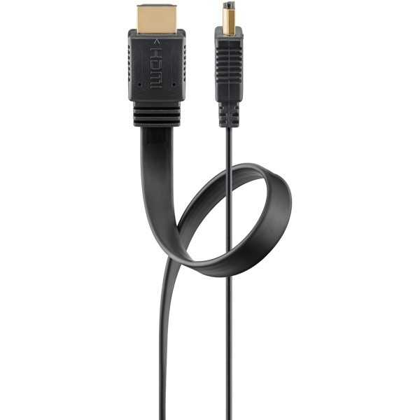 High Speed ​​HDMI -lattakaapeli Ethernet-yhteydellä, 1 metri.