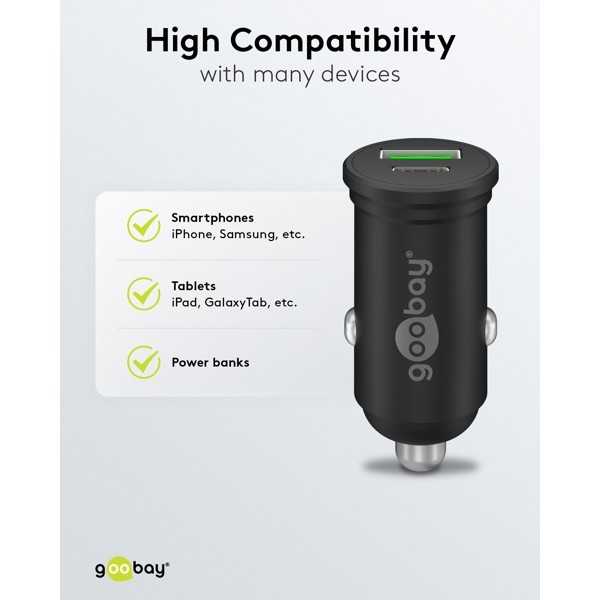 45 W:n Power Delivery -kaksois-USB-auton pikalaturi USB-C PD