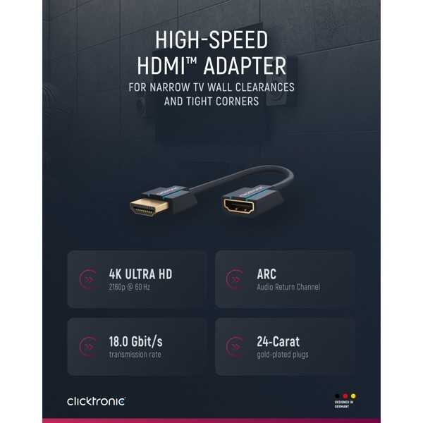 Super nopea HDMI-sovitin, 0,1metriä.