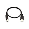 VSeven USB-A - USB-B -kaapeli, 0,5m, musta