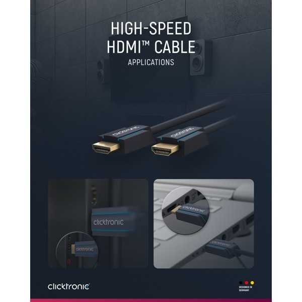 Clicktronic nopea HDMI-kaapeli, 20 metriä