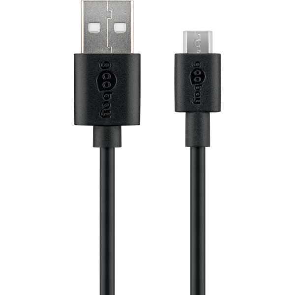 Micro-USB-lataus- ja synkronointikaapeli, 0,5 metriä.