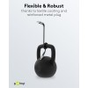 Micro-USB - USB-A -tekstiilikaapeli metalliliittimillä (tähtiharmaa/hopea), 2 m