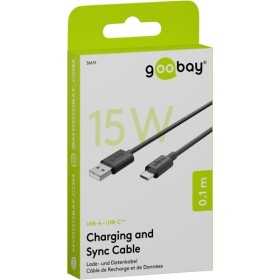 USB-C-lataus- ja synkronointikaapeli (USB-A, USB-C)