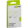 USB-C-lataus- ja synkronointikaapeli, 0,1 metriä.