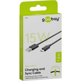 USB-C-lataus- ja synkronointikaapeli (USB-A, USB-C)