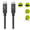 USB-C-kaapeli, 1 m, musta