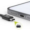 USB-C-kaapeli, 1 m, musta