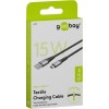 USB-C - USB-A -tekstiilikaapeli metalliliittimillä (tähtiharmaa/hopea), 0,5 m