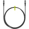 USB-C - USB-C -tekstiilikaapeli metalliliittimillä (tähtiharmaa/hopea), 1 m