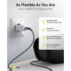 USB-C - USB-C -tekstiilikaapeli metalliliittimillä (tähtiharmaa/hopea), 2 m