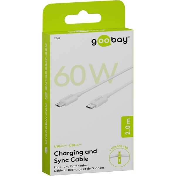 USB-C-lataus- ja synkronointikaapeli, 2 metriä.