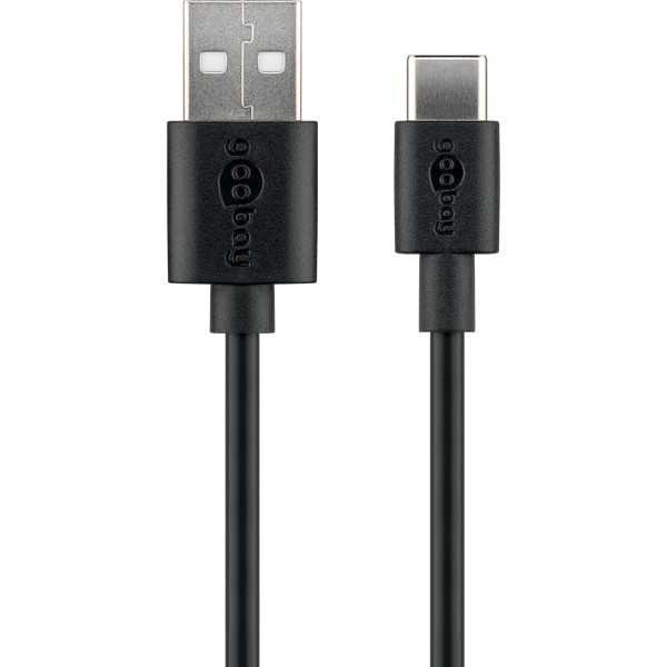 USB-C-lataus- ja synkronointikaapeli (USB-A, USB-C)