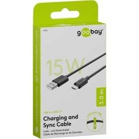 USB-C-lataus- ja synkronointikaapeli (USB-A, USB-C)