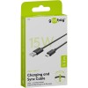 USB-C-lataus- ja synkronointikaapeli (USB-A, USB-C)