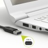 USB-C-lataus- ja synkronointikaapeli (USB-A, USB-C), 0,5 metriä.