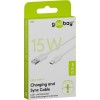 USB-C-lataus- ja synkronointikaapeli (USB-A, USB-C), 0,5 metriä.