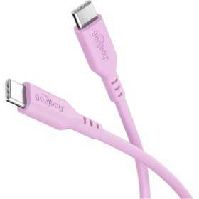 USB-C-silikonikaapeli, 1,5 m, pinkki