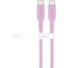 USB-C-silikonikaapeli, 1,5 m, pinkki