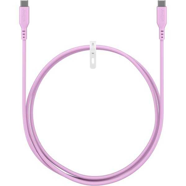 USB-C-silikonikaapeli, 1,5 m, pinkki