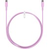 USB-C-silikonikaapeli, 1,5 m, pinkki