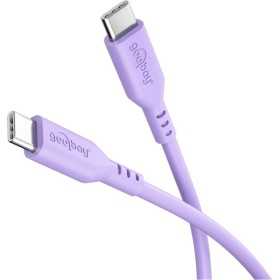 USB-C-silikonikaapeli, 1,5 m, violetti