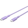 USB-C-silikonikaapeli, 1,5 m, violetti