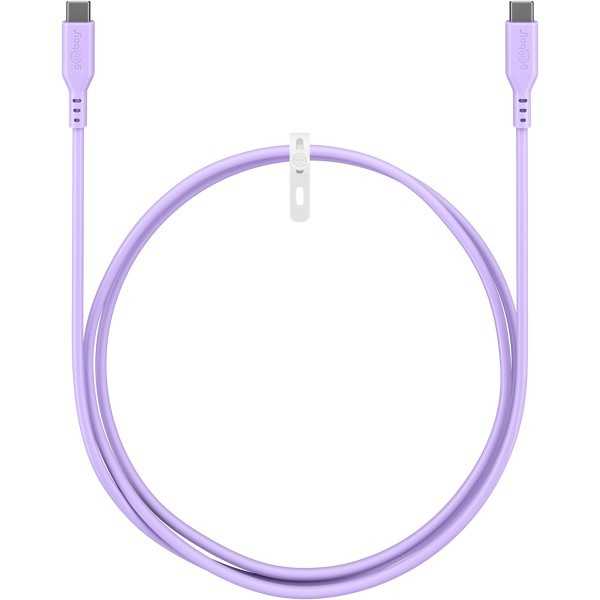 USB-C-silikonikaapeli, 1,5 m, violetti