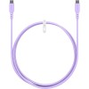 USB-C-silikonikaapeli, 1,5 m, violetti