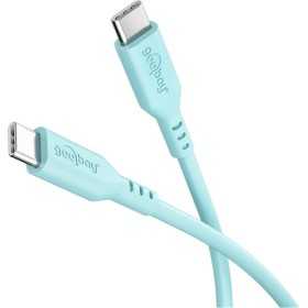 USB-C silikonikaapeli, 1,5 m, turkoosi