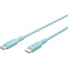 USB-C silikonikaapeli, 1,5 m, turkoosi