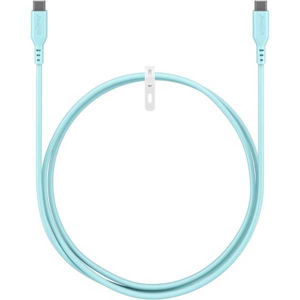 USB-C silikonikaapeli, 1,5 m, turkoosi