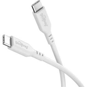 USB-C-silikonikaapeli, 1,5 m, valkoinen