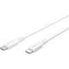 USB-C-silikonikaapeli, 1,5 m, valkoinen