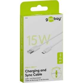 USB-C-lataus- ja synkronointikaapeli (USB-A, USB-C)