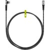 USB-C - USB-C -tekstiilikaapeli metalliliittimillä (tähtiharmaa/hopea), 90°, 0,5 m