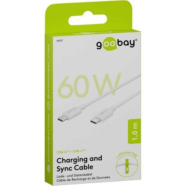 USB-C-lataus- ja synkronointikaapeli, 1 metri.