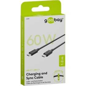 USB-C-lataus- ja synkronointikaapeli, 1 metri.