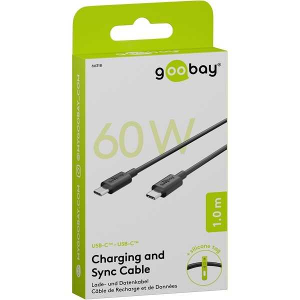 USB-C-lataus- ja synkronointikaapeli, 1 metri.
