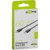 USB-C-lataus- ja synkronointikaapeli, 1 metri.