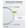 USB-C Supersoft -tekstiilikaapeli metalliliittimillä, 0,5 m, valkoinen