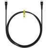 USB-C Supersoft -tekstiilikaapeli metalliliittimillä, 0,5 m, musta