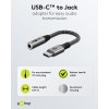 USB-C-sovitin Jackiin, 3,5 mm AUX, 0,15metriä.