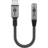 USB-C-sovitin Jackiin, 3,5 mm AUX, 0,15metriä.