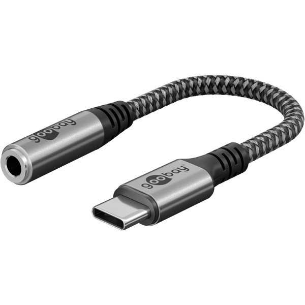 USB-C-sovitin Jackiin, 3,5 mm AUX, 0,15metriä.