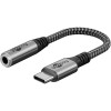 USB-C-sovitin Jackiin, 3,5 mm AUX, 0,15metriä.