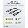 USB-C-sovitin USB-C:hen ja Jackiin, 3,5 mm AUX