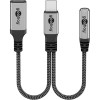 USB-C-sovitin USB-C:hen ja Jackiin, 3,5 mm AUX