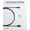 USB-C - USB-A Supersoft -tekstiilikaapeli metalliliittimillä, 0,5 m, musta